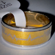 ANILLO EN ACERO ARO DE MATRIMONIO DOS TONOS CON DETALLE DE SÍMBOLO CARDIACO CON CORAZÓN ANA000135
