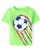 Children's Place - T Shirt - Soccer Neon Verde