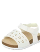 Children's Place - Sandalias - Perforated Flower - Blanco 0-3M