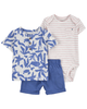 Carters - Conjunto - 3 - Azul Palms - 0-3M