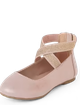Children's Place - Zapatos - Cross Strap Ballet Flats talla 5