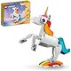 LEGO Creator 3 in 1 Magical Unicorn Toy, Transforms from Unicorn to Seahorse to Peacock,