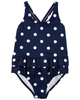 Carters - Traje de bano - 2T - polka dot azul