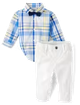 Children's Place - Conjunto - Plaid Poplin - 6-9M