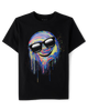 Children's Place - T Shirt - Happy Face Negro - XS