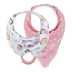 Dr. Brown’s Bandana Bibs with Removable Teether, Pink Strawberry, Rainbows and Flowers,