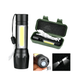 Linterna Led Recargable Tactica Mano Aluminio 4 Modos