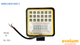 83FARO DE LED CUADRADO EVOLUM EVO-5063 Y LED 5" 10v-50V