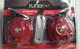 502CLAXON CORNETA DOBLE CARACOL TUNIX ROJO