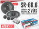 202COMPONENTE BOCINA SR-66.6 SPIDER 6.5" 2 VIAS 400W
