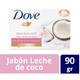Jabon Dove Indulgente Leche De Coco 90 Grs.