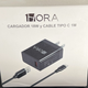 combo cargador 1hora 18w y cable tipo c
