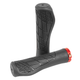 Puños para bicicleta 130mm negro / rojo TPE SZ-048A Gospel
