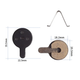 Balata de freno de disco para bicicleta compatible JAK5 VIQ-020