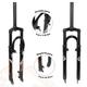 Tijera para bicicleta 29 suspension 28.6mm over para freno de disco negra