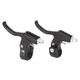 Palancas de freno para bicicleta PVC 3 dedos negro S. Shine