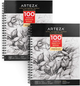 Arteza 100 Sheets cuaderno 9 x 12" 100 hojas de medios secos