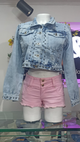 CHAQUETA DE JEAN TACHES '