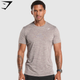 Arrival Marl T-Shirt - Pebble Grey/Powder Mauve Marl(XL)