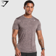 Arrival Marl T-Shirt - Powder Mauve/Black Marl (XL)