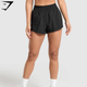 Double Waistband Shorts - Black/Black(XS)