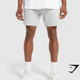 Crest 7" Shorts - Light Grey Marl(L)