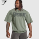 Heritage Washed Short Sleeve Crew - Dusk Green (M)