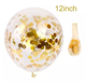 GLOBOS BURBUJA CON LENTEJUELA DORADO