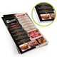 MENU AMBAS CARAS PVC 3MM UV 30X40CM + BARNIZ RESERVADO