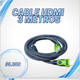 Cable HDMI 3 metros