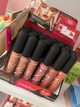 labial matte con tapa negra