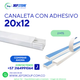 CANALETA 20x12 CON ADHESIVO 2MTS