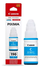 BOTELLA DE TINTA CANON GI-190 CYAN 70ML