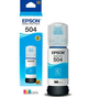 BOTELLA DE TINTA EPSON T-504 CYAN 70ML