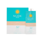 protector solar facial con color nude