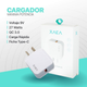 Cargador 220v Tipo C XAEA 27W 9V 3A Blanco