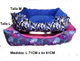 Cama Cuadrada con diseño Talla L