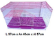 Jaula para conejo rectangular 3 Bandeja mediano de plastico