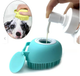 Cepillo para Perros de Silicona con Dispensador de Shampoo