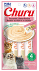 Churu Purée Receta de atún con salmón snack para gatos 56gr