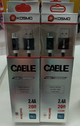 Cable Micro USB Negro Kosmo 2 mts