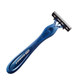 (X1) MAQ DE AFEITAR GIMETTY 3 FILOS (azul)