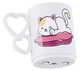 TAZA AZA DE CORAZON DE POLIMERO