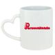 TAZA CERAMICA BLANCA AZA DE CORAZON
