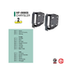 405FRENTE HF-0690S 2 DIN ASPEN, RAM 1500, COMPASS, Camionetas Chrysler, Dodge, Jeep