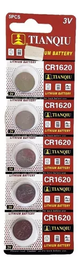 751PILAS TIANQIU CR1620 3V J-PAN LITHIUM BATTERY