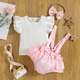 BB2-Blusa vuelito blanca calzon rosado 80 (9-12m)