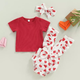 BB2-Blusa roja y calzon de corazon talla 18-24m (Reventa)