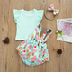 BB2-Blusa turquesa y calzon cupcakes talla 18-24m (reventa)
