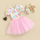 BB2-Mameluco pop it con tutu rosado  talla 9-12m